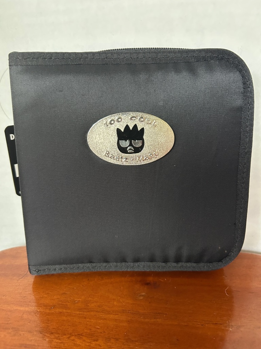 VTG Sanrio 1996 BAD BADTZ MARU Too Cool Black Nylon Zippered Diskette Case New